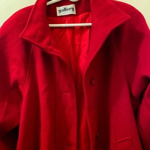 Dark Red Pea Coat Gallery